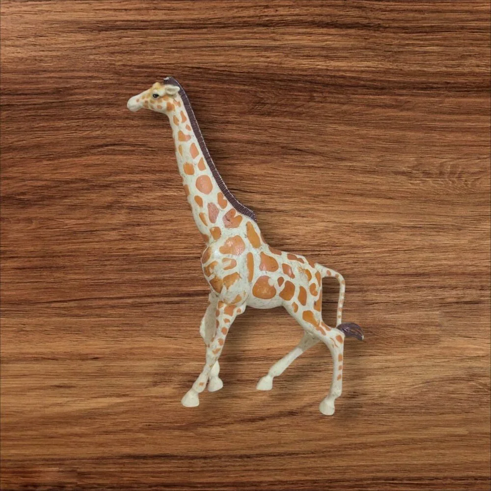 Playskool 1990S Giraffe Figurine Orange Spotted Plastic Toy 7